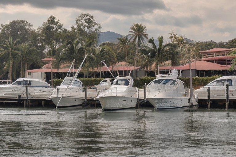 Foto Marina com alguns barcos